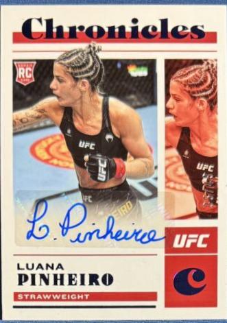 Luana Pinheiro 2023 Panini Chronicles UFC Chronicles Signatures #CS-LPH Blue