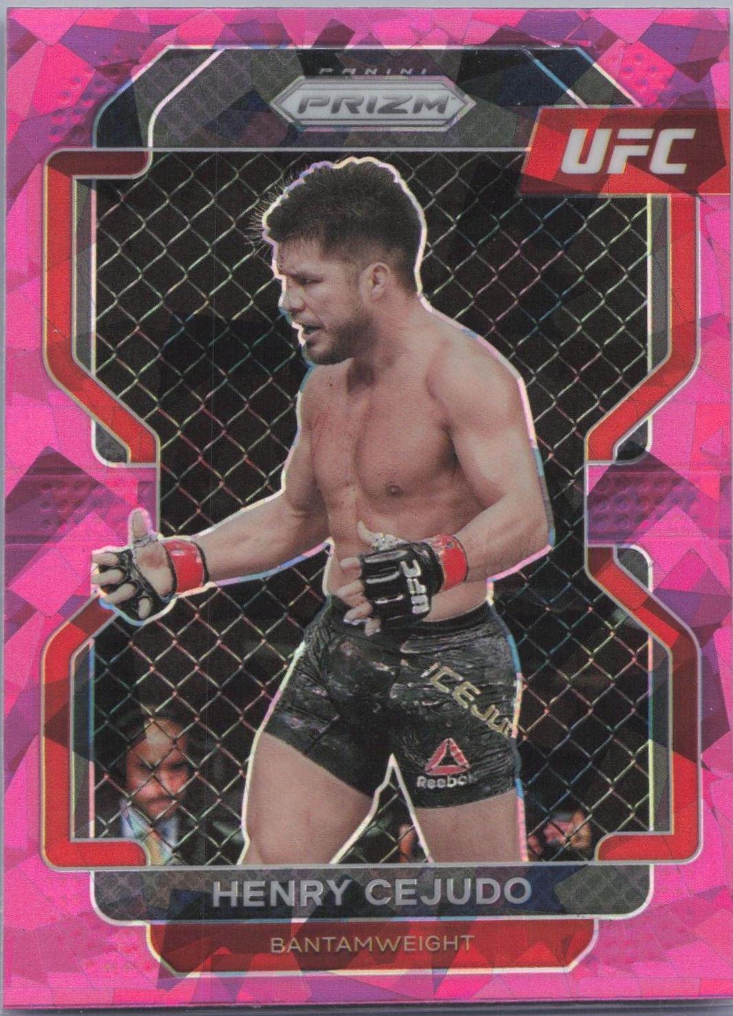 Henry Cejudo 2022 Panini Prizm UFC Base #105 Pink Ice