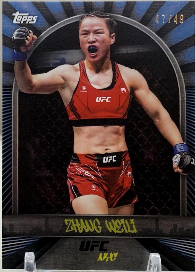 Zhang Weili 2024 Topps UFC NYC Base #24 Blue