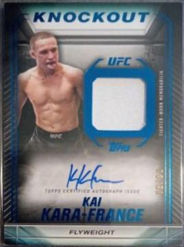 Kai Kara-France 2024 Topps Knockout UFC Knockout Autograph Relics #KAR-KKF Platinum