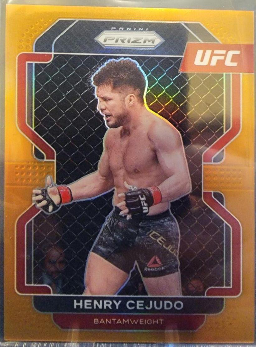 Henry Cejudo 2022 Panini Prizm UFC Base #105 Orange