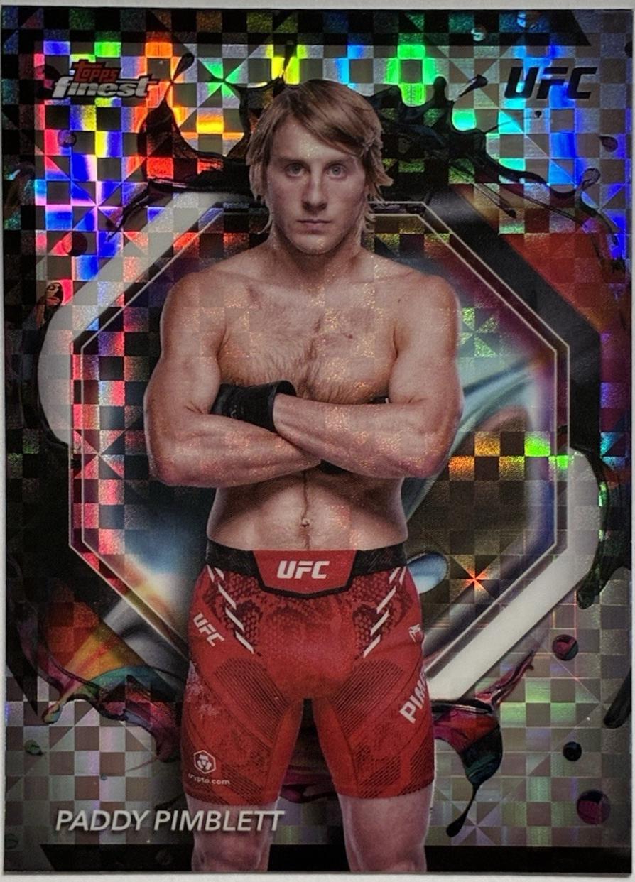 Paddy Pimblett 2024 Topps Finest UFC Base Rare #277 Checkerboard Refractor