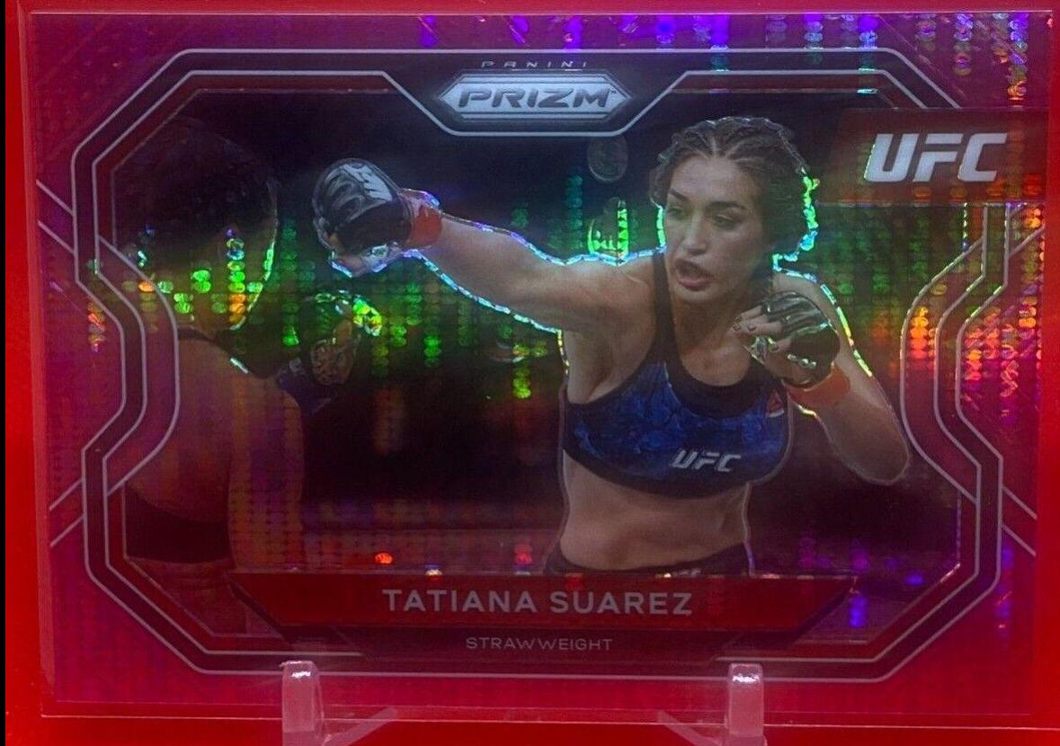 Tatiana Suarez 2021 Panini Prizm UFC Base #187 Pink Pulsar
