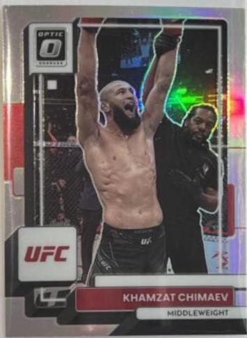 Khamzat Chimaev 2023 Panini Donruss Optic UFC Base #33 Holo