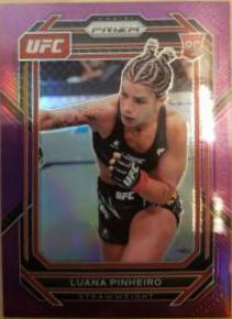Luana Pinheiro 2023 Panini Prizm UFC Base #170 Purple