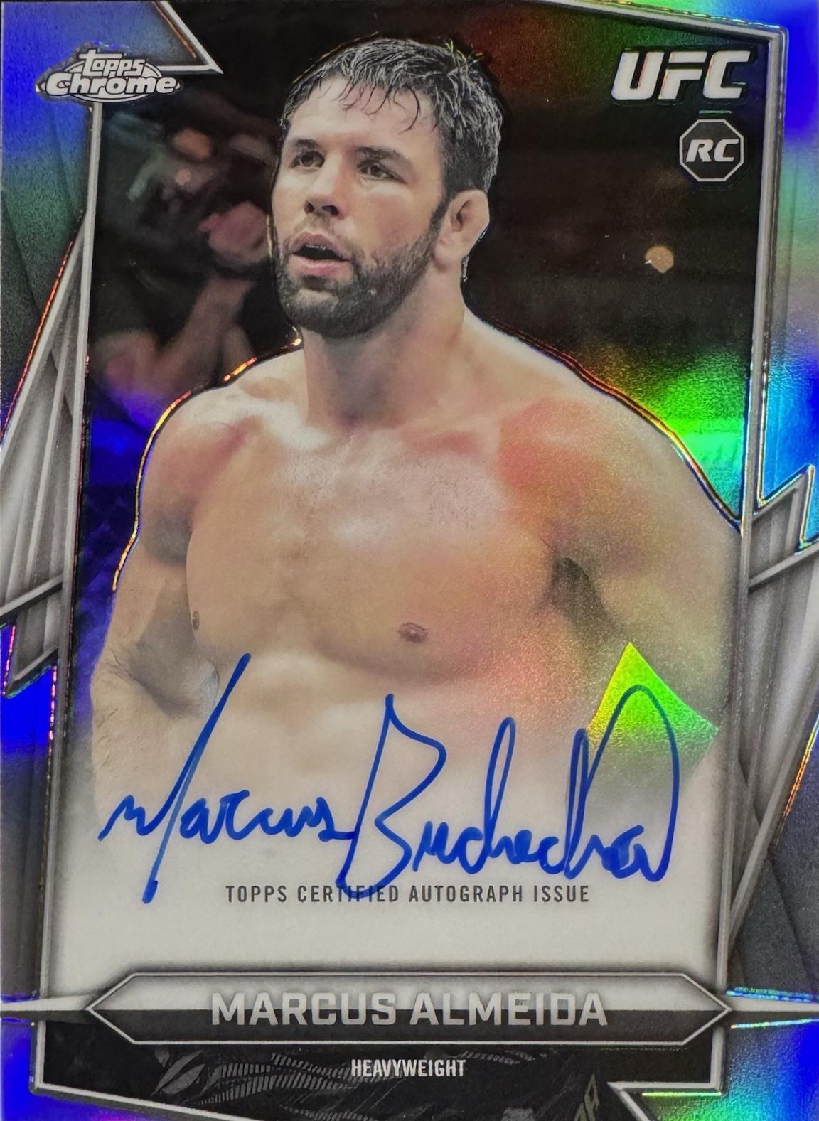 Marcus Almeida 2026 Topps Chrome UFC Base Autographs #BAV-MZ Refractor