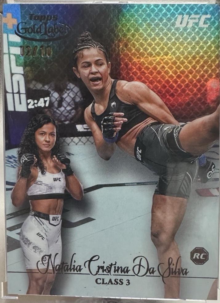 Natalia Silva 2024 Topps Gold Label UFC Base Class III #27 Gold