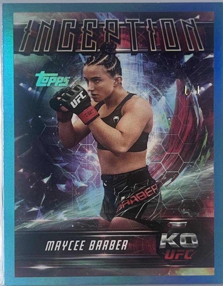 Maycee Barber 2025 Topps Knockout UFC Inception #IN-78 Platinum