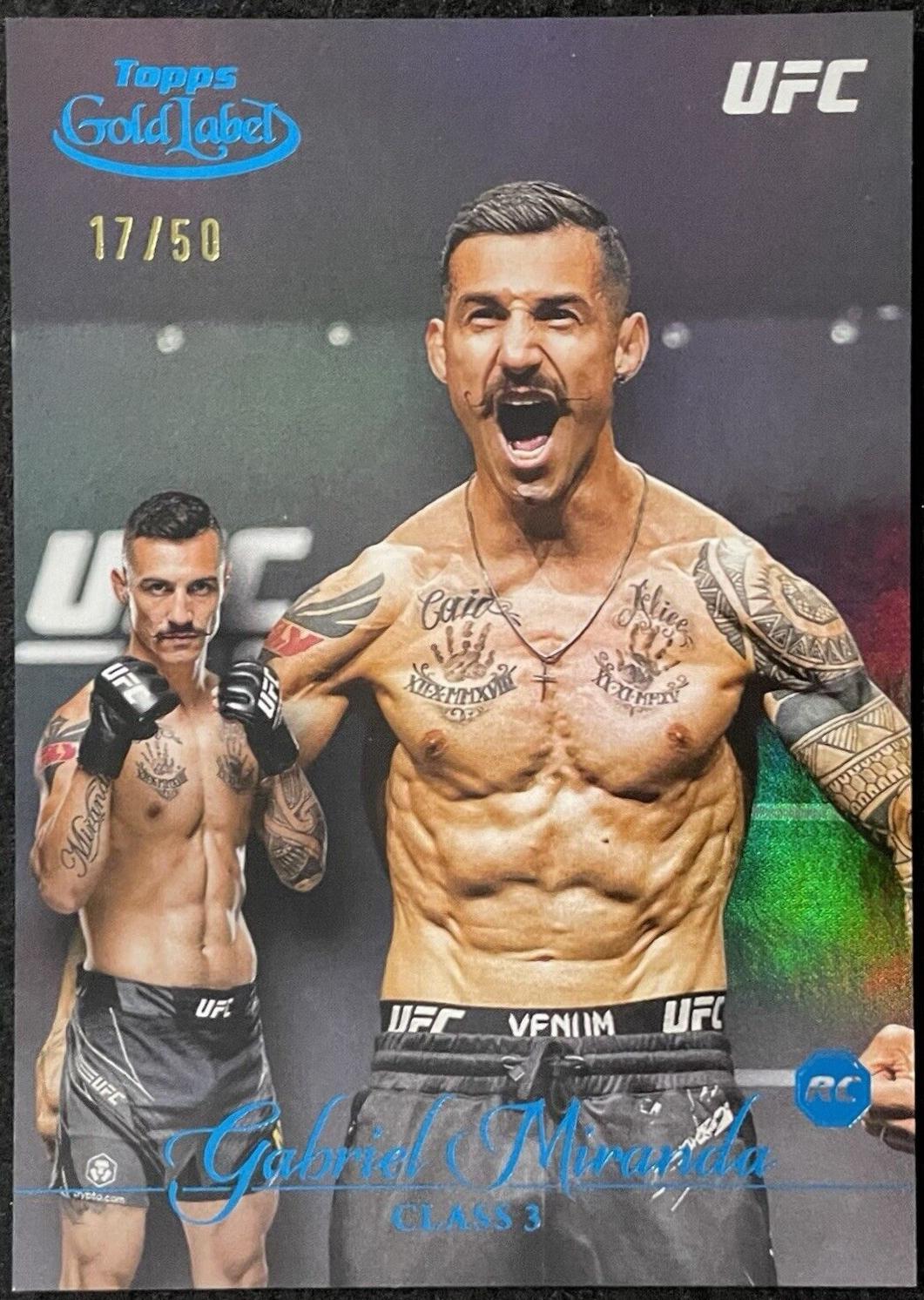 Gabriel Miranda 2024 Topps Gold Label UFC Base Class III #82 Blue