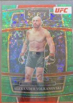 Alexander Volkanovski 2022 Panini Select UFC Octagonside #219 Green Disco