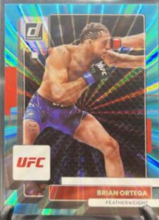 Brian Ortega 2023 Panini Donruss UFC Base #98 Teal Laser