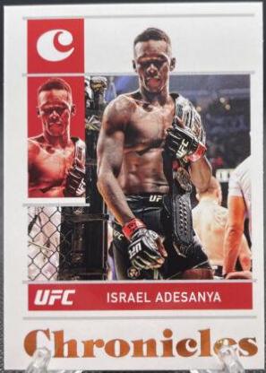 Israel Adesanya 2022 Panini Chronicles UFC Base Chronicles #15 Bronze