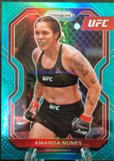 Amanda Nunes 2021 Panini Prizm UFC Base #66 Teal