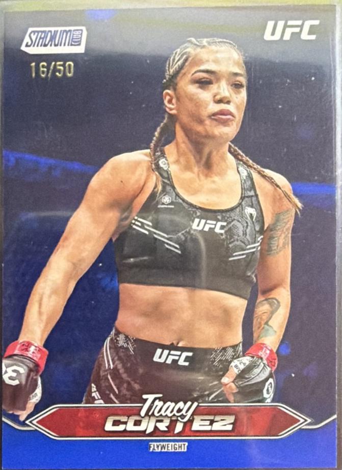 Tracy Cortez 2025 Topps Stadium Club UFC Base Chrome #C-135 Gold Refractor