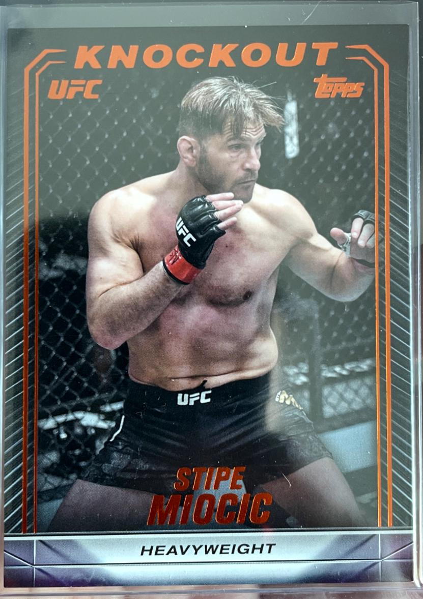 Stipe Miocic 2024 Topps Knockout UFC Base #81 Orange