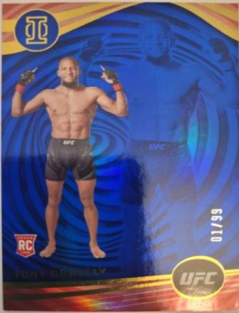 Tony Gravely 2023 Panini Chronicles UFC Base Illusions #268 Blue