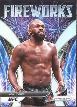 Jon Jones 2022 Panini Prizm UFC Fireworks #20 Silver