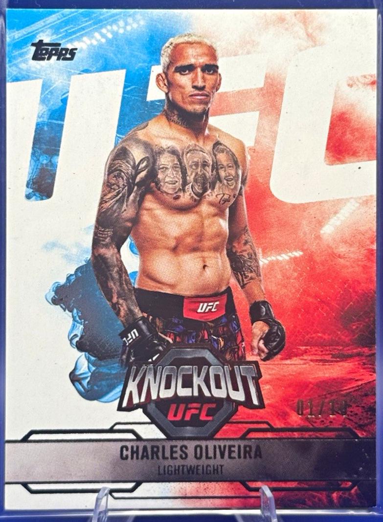 Charles Oliveira 2025 Topps Knockout UFC Base #47 Black