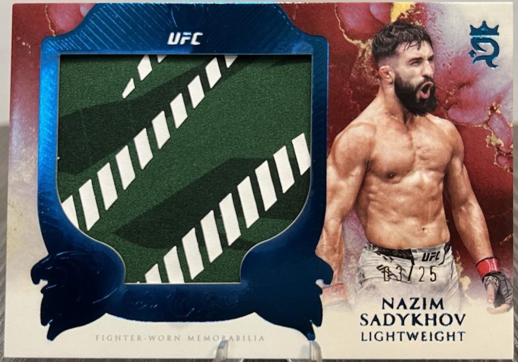 Nazim Sadykhov 2025 Topps Royalty UFC Rookie Jumbo Relics #RJR-NS Blue