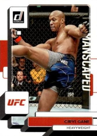 Ciryl Gane 2023 Panini Donruss UFC Base #188 Pink Laser