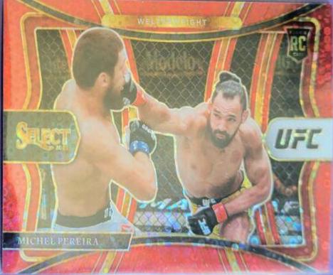 Michel Pereira 2021 Panini Select UFC Premier Level #187 Red Disco