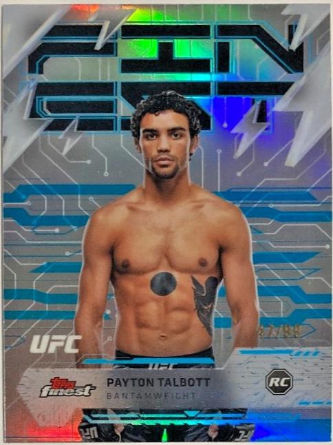 Payton Talbott 2025 Topps Finest UFC Base Rare #203 Blue Refractor