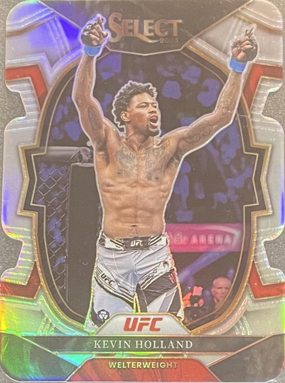 Kevin Holland 2023 Panini Select UFC Concourse #87 Silver Die Cut