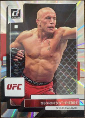 Georges St-Pierre 2023 Panini Donruss UFC Base #171 Laser