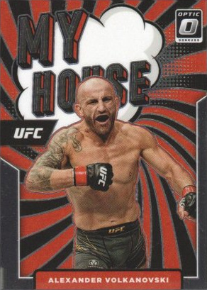 Alexander Volkanovski 2022 Panini Donruss Optic UFC My House #8 Gold Vinyl