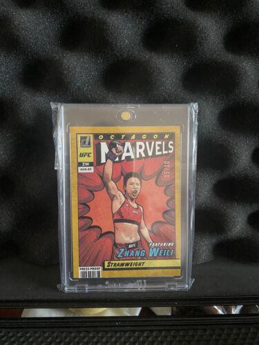 Zhang Weili 2022 Panini Donruss UFC Octagon Marvels #19 Press Proof Gold