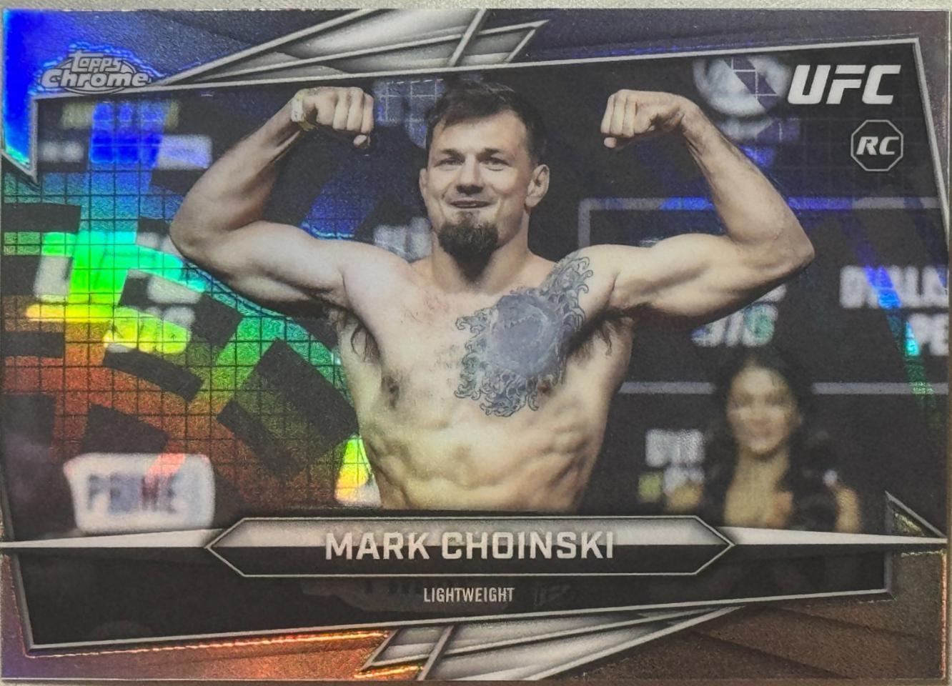 Mark Choinski 2026 Topps Chrome UFC Base #102 Sonar Refractor