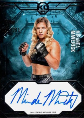 Miranda Maverick 2025 Topps Knockout UFC Knockout Autographs #KA-MM Red