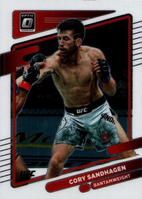 Cory Sandhagen 2022 Panini Donruss Optic UFC Base #8 Gold Vinyl