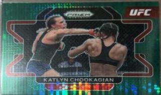 Katlyn Cerminara 2022 Panini Prizm UFC Base #64 Green Pulsar