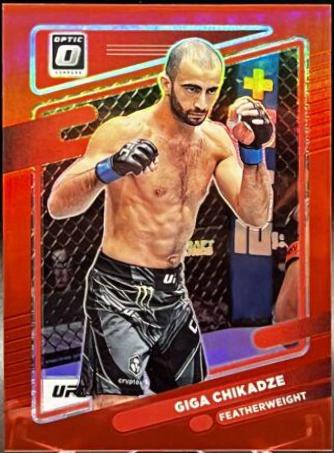 Giga Chikadze 2022 Panini Donruss Optic UFC Base #29 Red