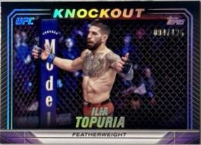 Ilia Topuria 2024 Topps Knockout UFC Base #34 Holo Silver
