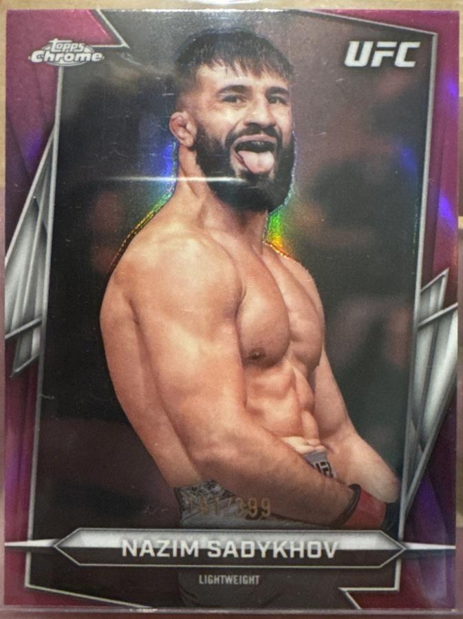 Nazim Sadykhov 2026 Topps Chrome UFC Base #25 Magenta Refractor