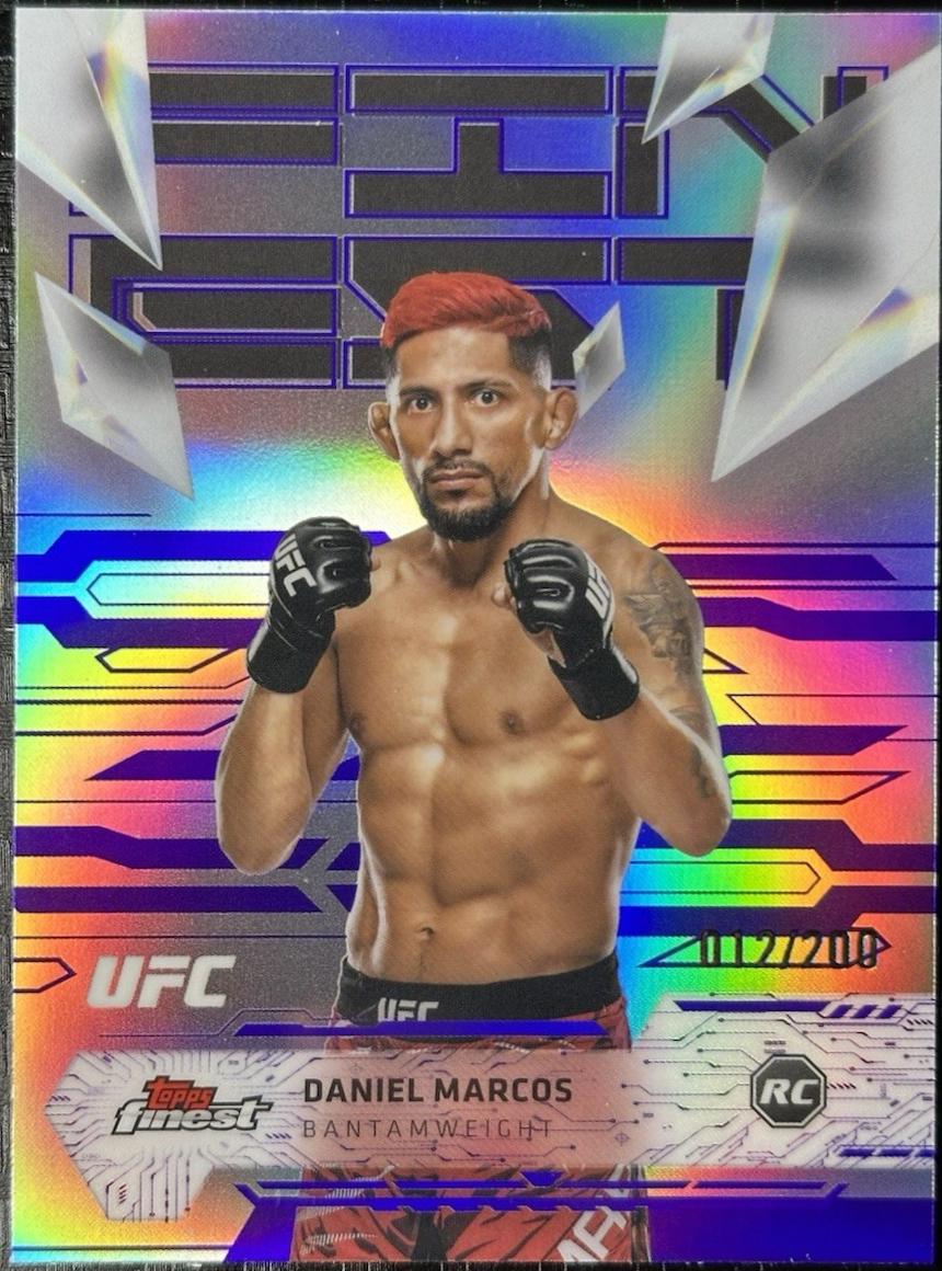 Daniel Marcos 2025 Topps Finest UFC Base Uncommon #131 Purple Refractor