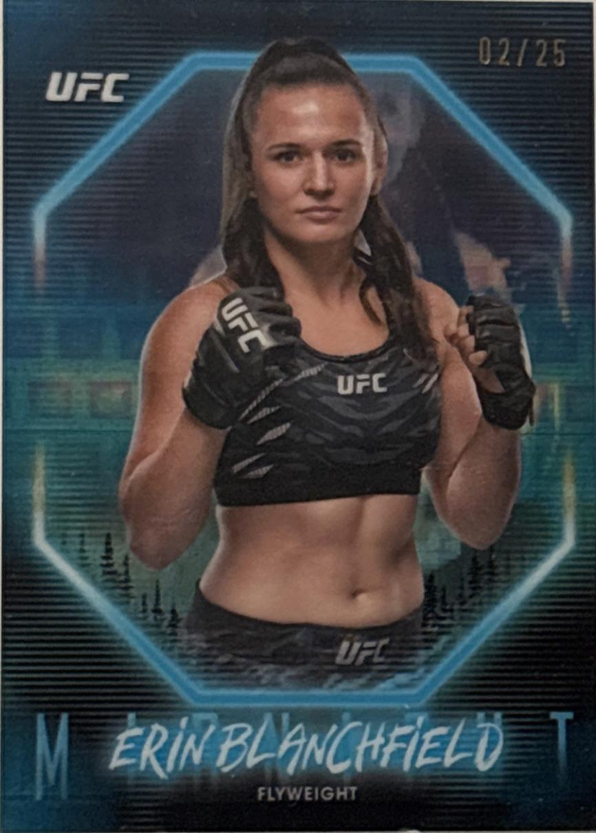 Erin Blanchfield 2025 Topps Midnight UFC Base #8 Moonrise
