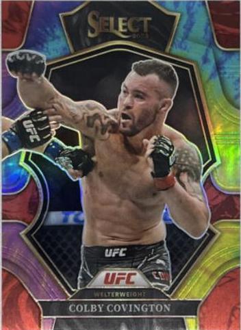 Colby Covington 2023 Panini Select UFC Premier Level #200 Tie Dye