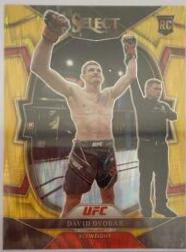 David Dvorak 2023 Panini Select UFC Concourse #42 Gold Flash