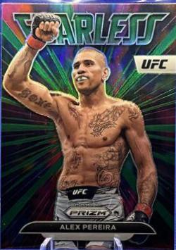 Alex Pereira 2023 Panini Prizm UFC Fearless #25 Green