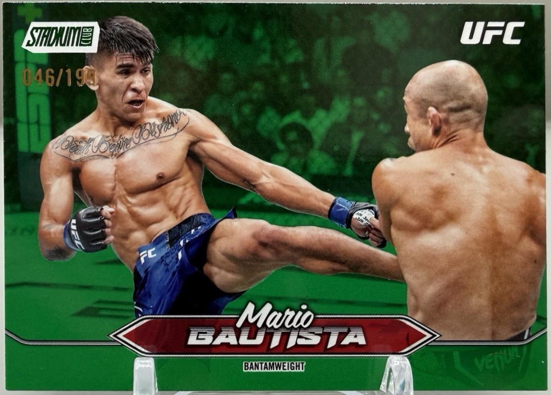 Mario Bautista 2025 Topps Stadium Club UFC Base #104 Green