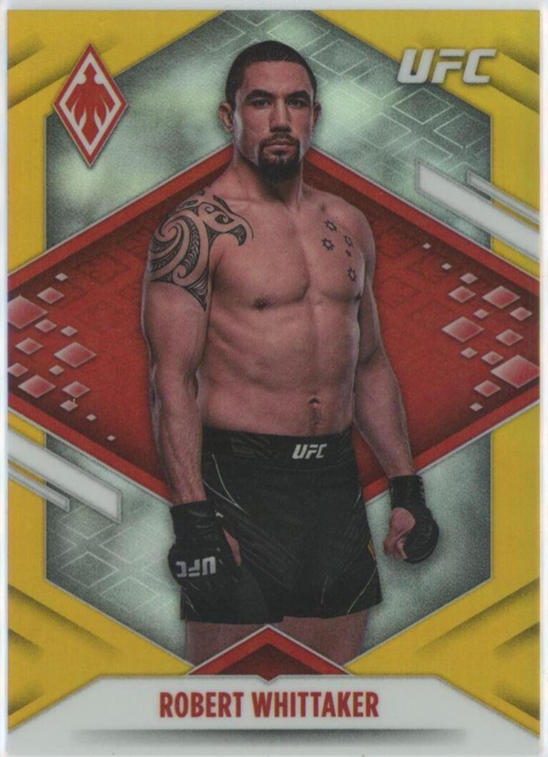 Robert Whittaker 2022 Panini Chronicles UFC Base Phoenix #322 Gold