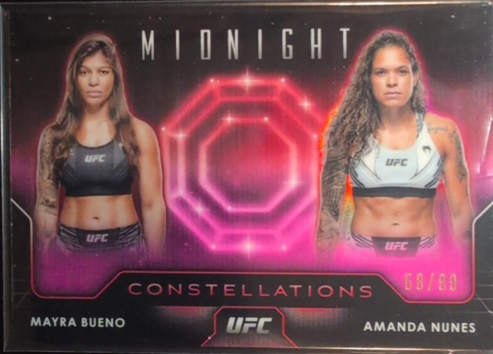 Amanda Nunes / Mayra Bueno 2024 Topps Midnight UFC Constellations #CO-4 Twilight