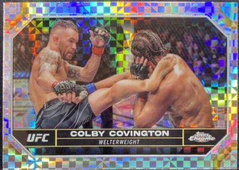 Colby Covington 2024 Topps Chrome UFC Base #48 X-Fractor