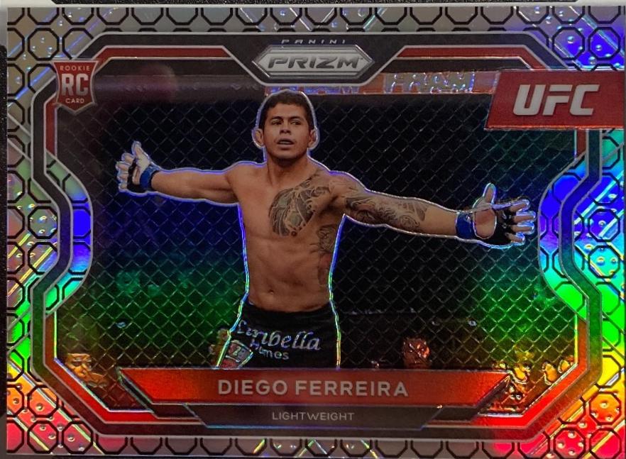Diego Ferreira 2021 Panini Prizm UFC Base #164 Octagon