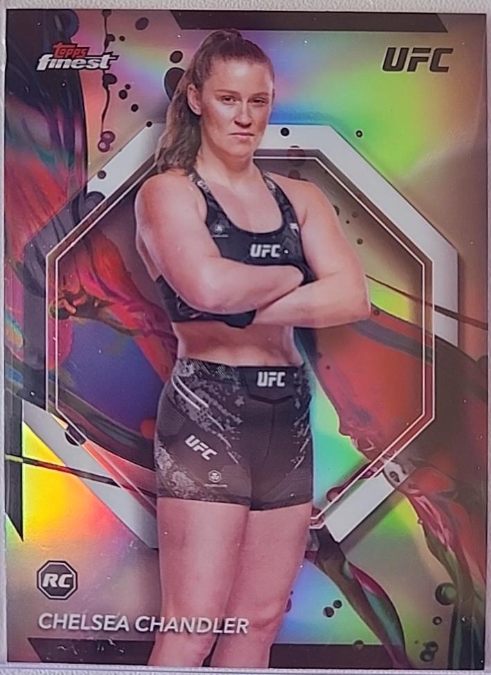 Chelsea Chandler 2024 Topps Finest UFC Base Common #32 Refractor