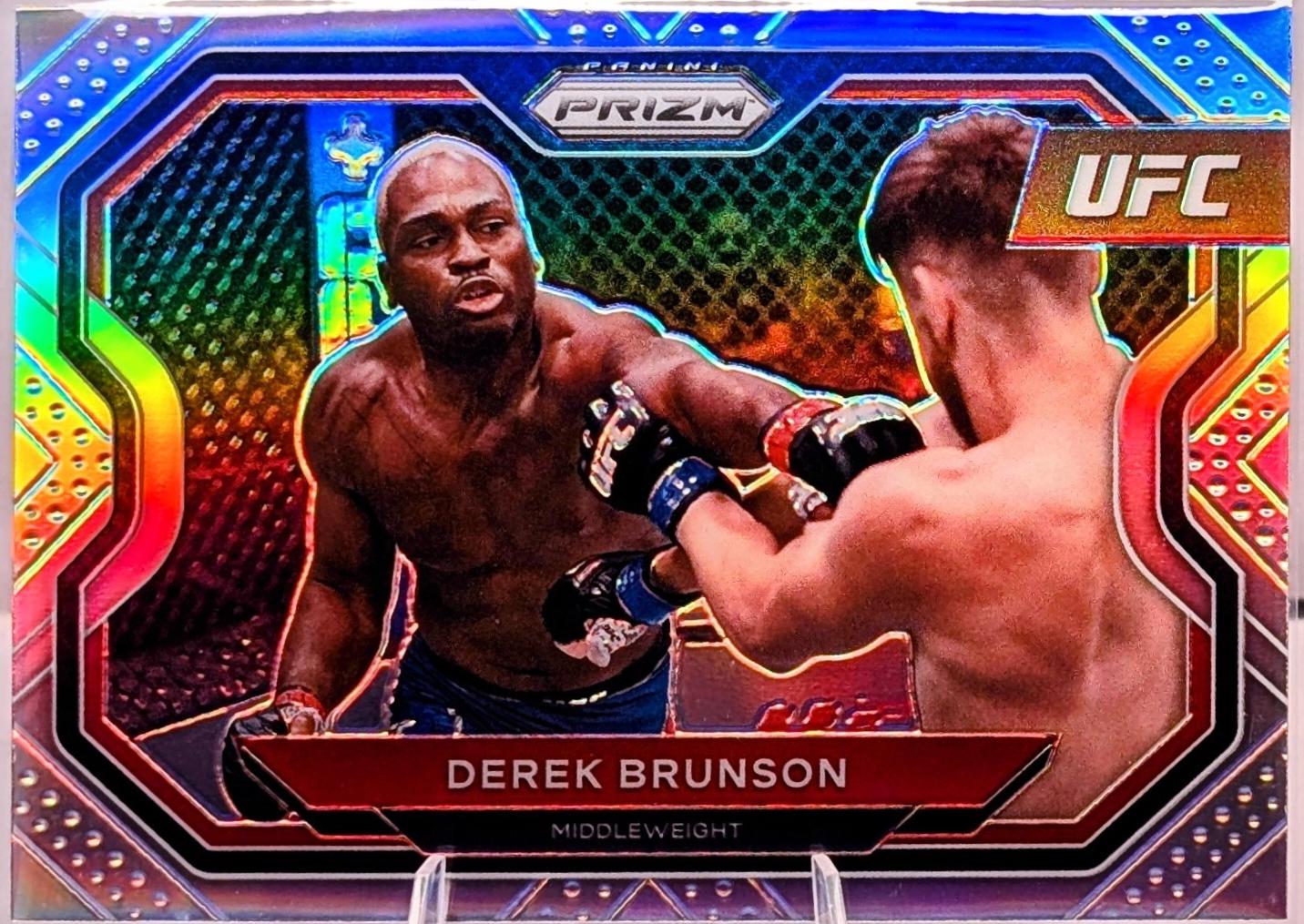 Derek Brunson 2021 Panini Prizm UFC Base #186 Silver