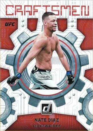 Nate Diaz 2022 Panini Donruss UFC Craftsmen #7 Gold